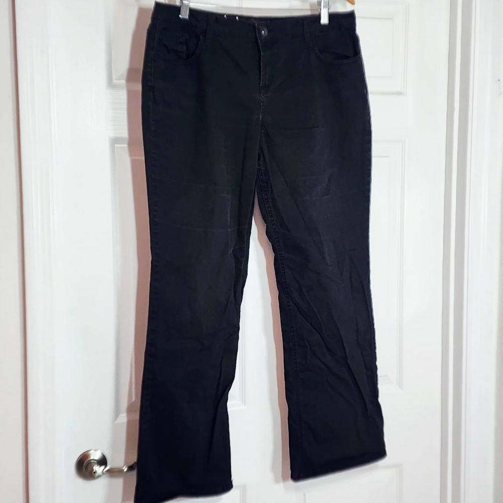 VINTAGE 90s Y2k Jeans LEI Chelsea Lowrise Black Jr. Size 17 Pants Pockets - Picture 4 of 7